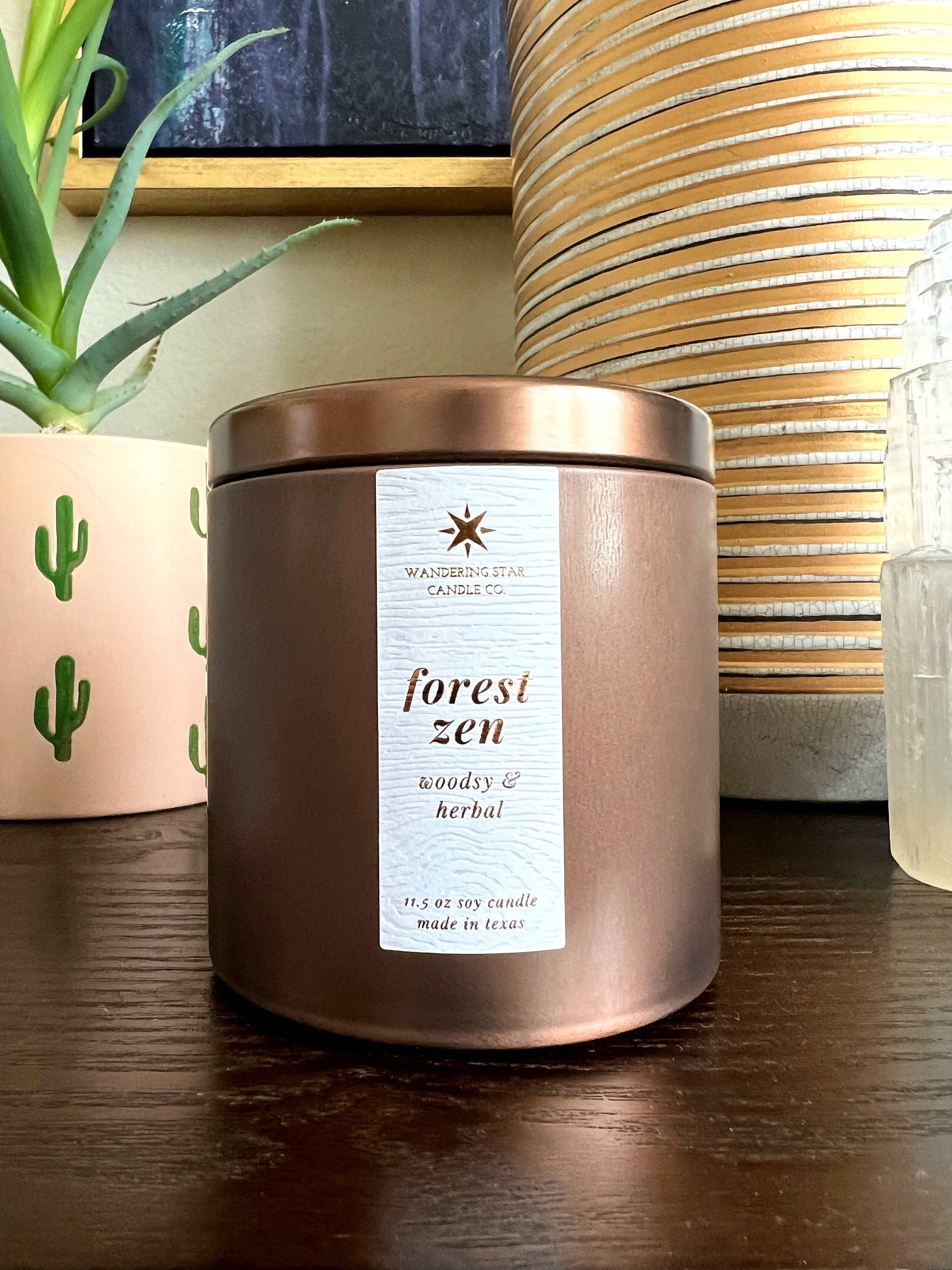 Forest Zen Candle | Woodsy Candle | Pine Candle | Cedar Candle | Lavender Candle | Earthy Gifts | Boho Chic Decor | Made in Texas