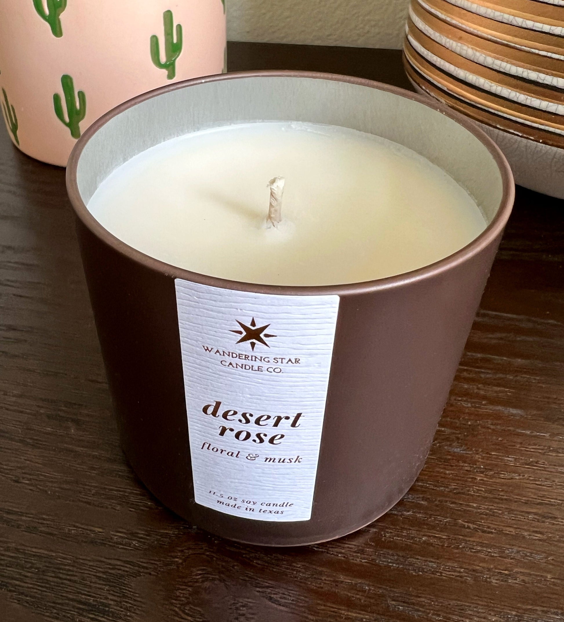 Desert Rose Candle | Floral Candle | Sandalwood Candle | Musk Candle | Luxury Candle | Made in Texas | Gifts for Her | Boho Chic Decor