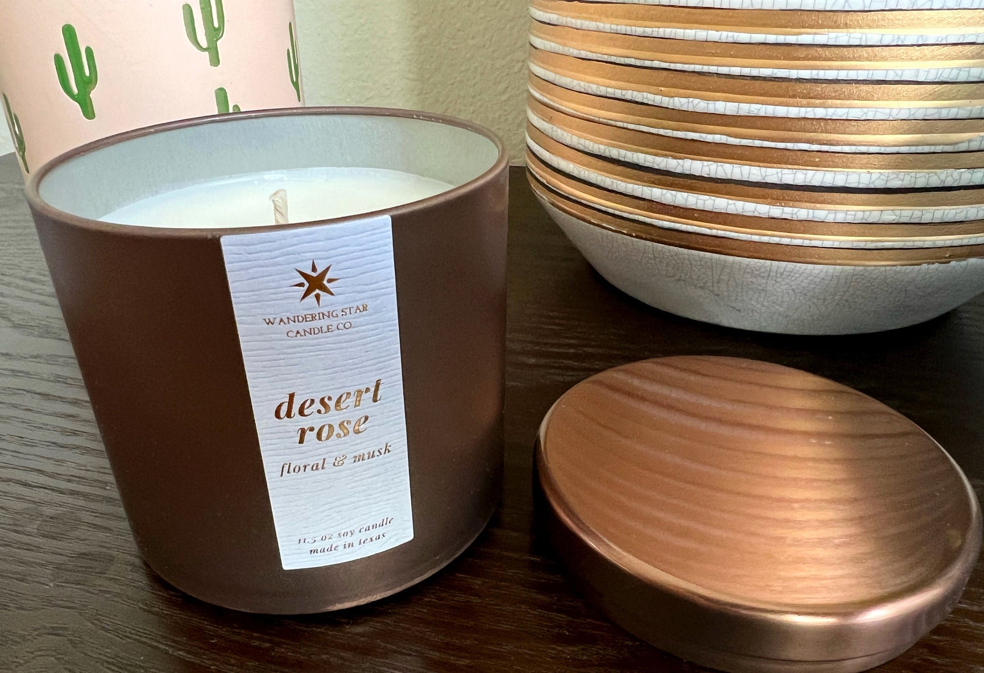 Desert Rose Candle | Floral Candle | Sandalwood Candle | Musk Candle | Luxury Candle | Made in Texas | Gifts for Her | Boho Chic Decor