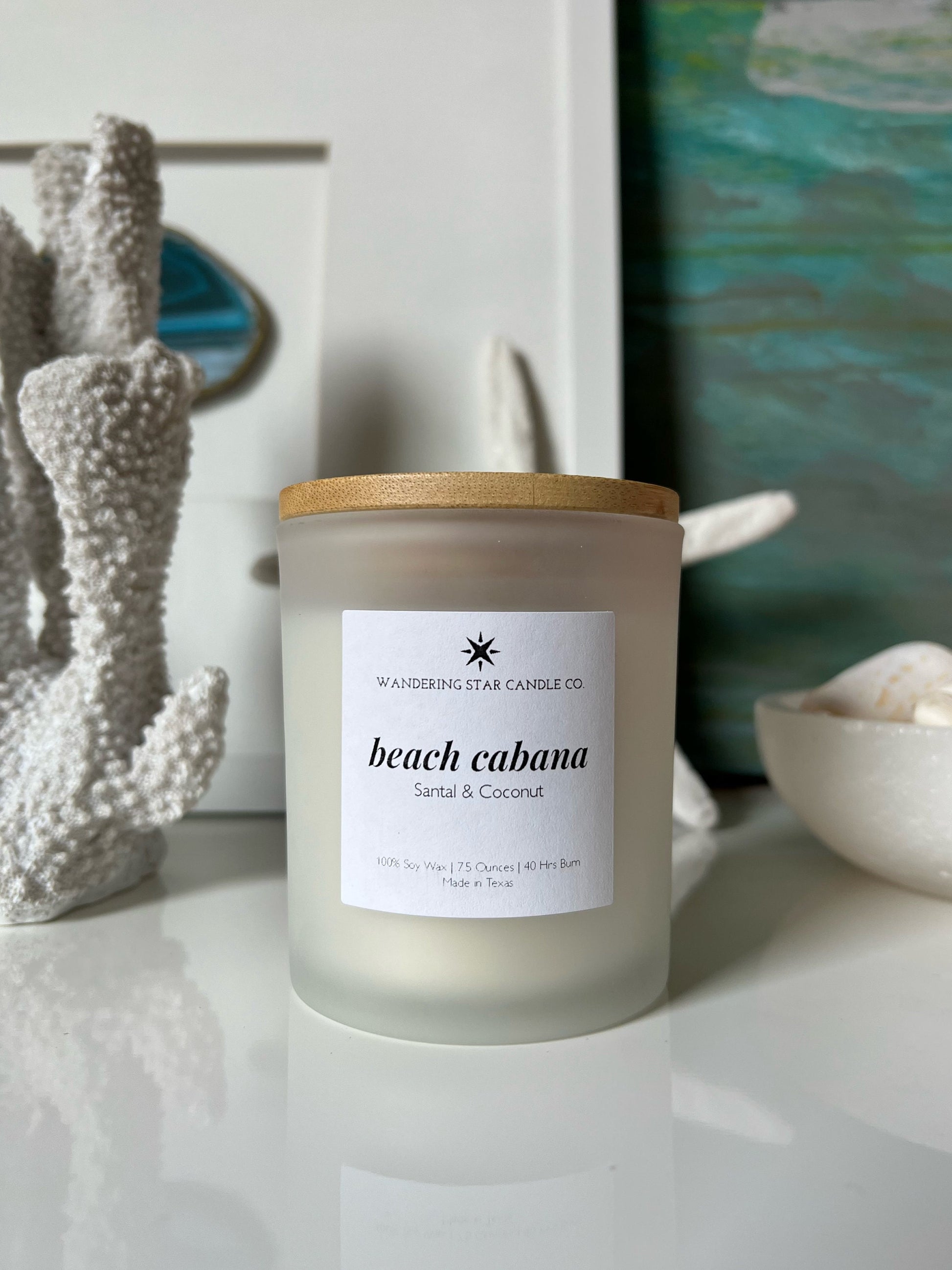 Beach Cabana | Santal & Coconut Candle | Beach Candle | Summer Candle | Beach House Decor | Tropical Candle | Gifts for Her | Luxury Candles